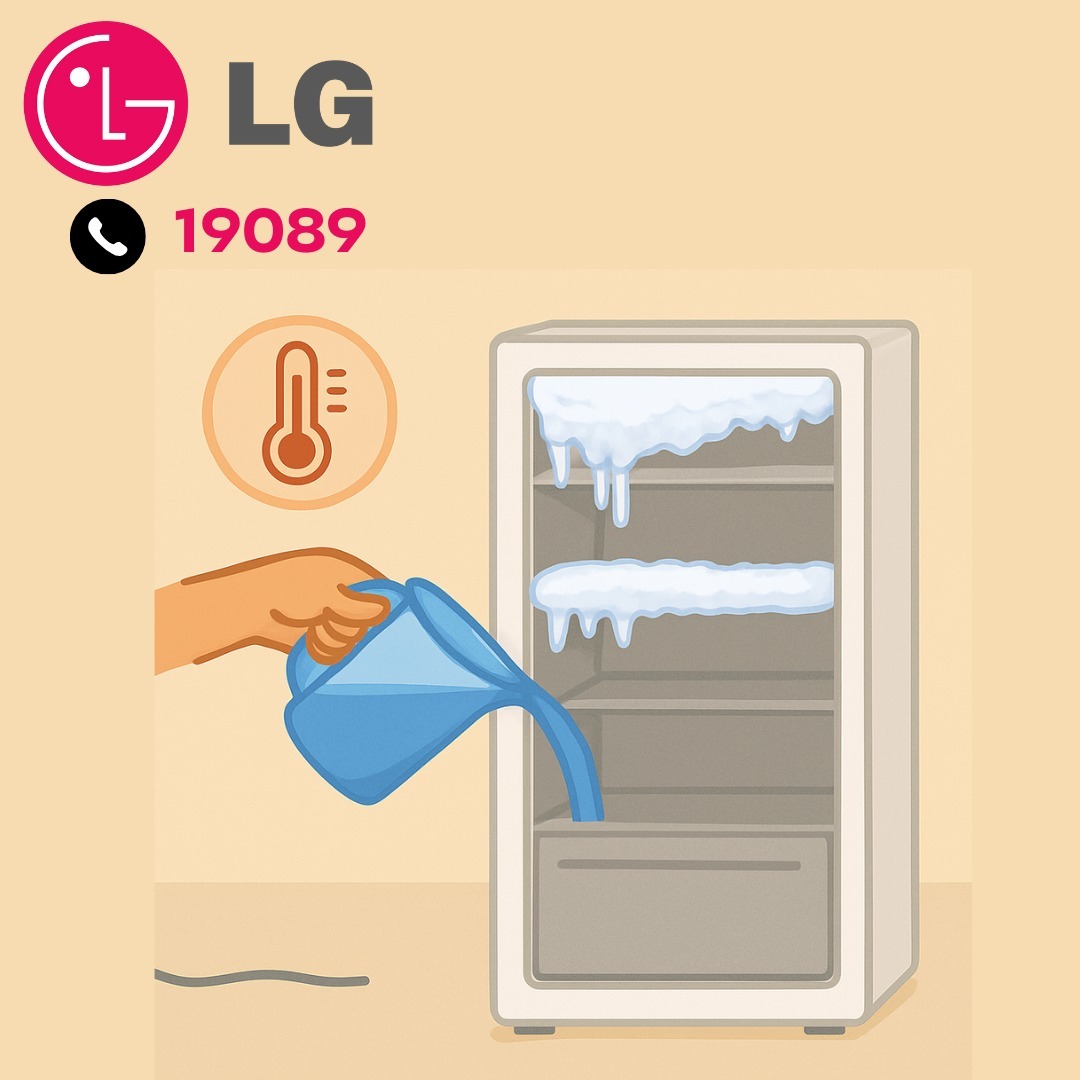 إذابة الثلج المتراكم بفريزر ال جي