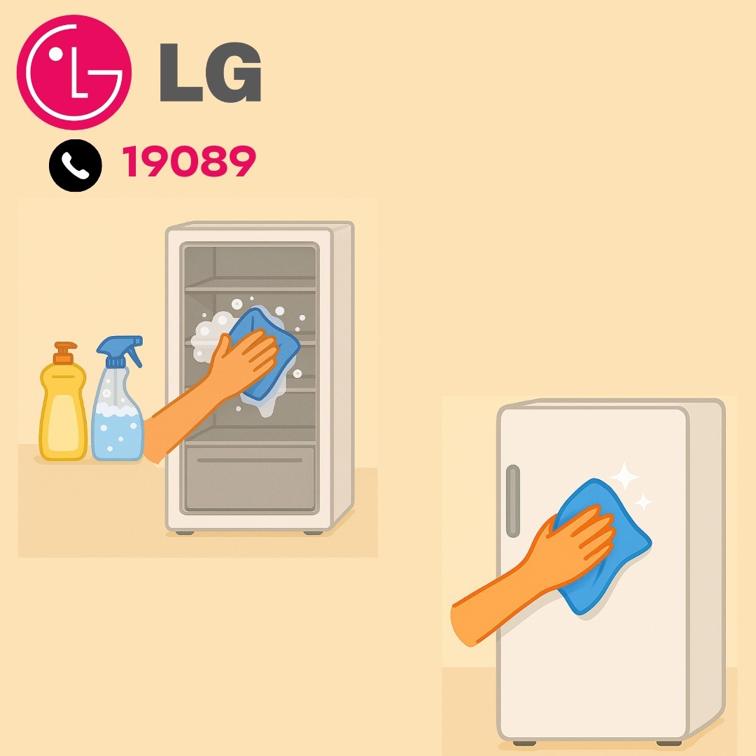 التنظيف الداخلي والخارجي لديب فريزر ال جي