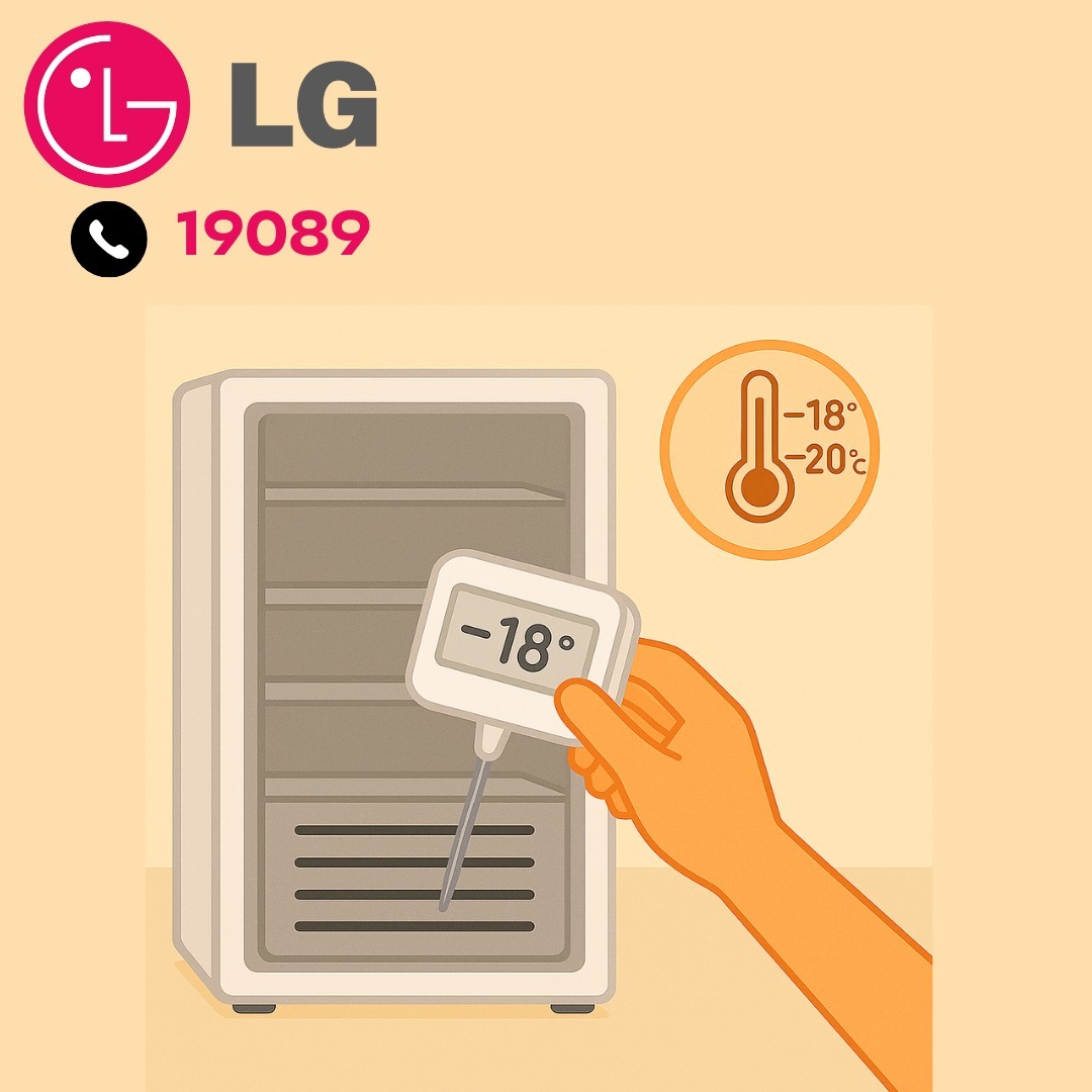 ضبط درجة الحرارة بديب فريزر ال جي